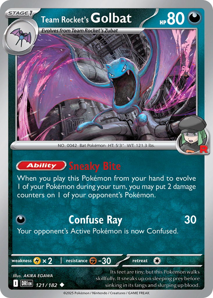 Team Rocket's Golbat Destined Rivals 121