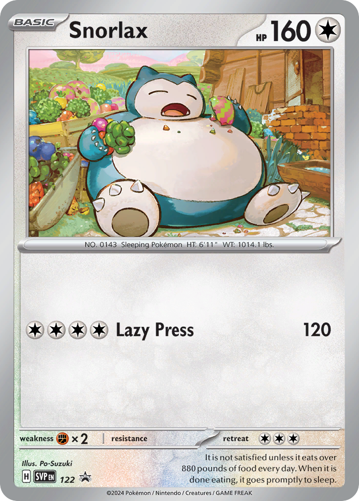 Snorlax Scarlet & Violet Black Star Promos 122
