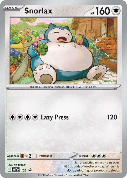 Snorlax Scarlet & Violet Black Star Promos 122