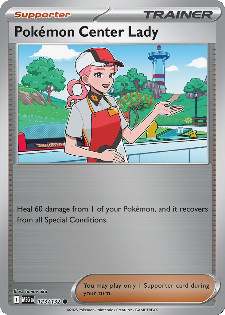 Pokemon Center Lady [Reverse Holo] #123