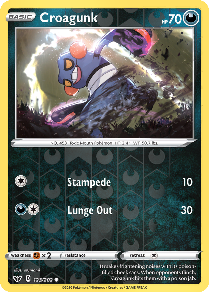 Croagunk [Reverse Holo] #123