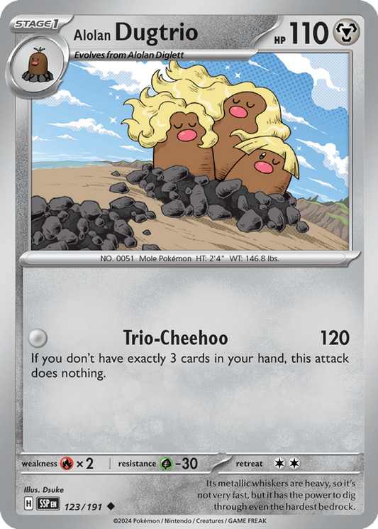 Alolan Dugtrio #123