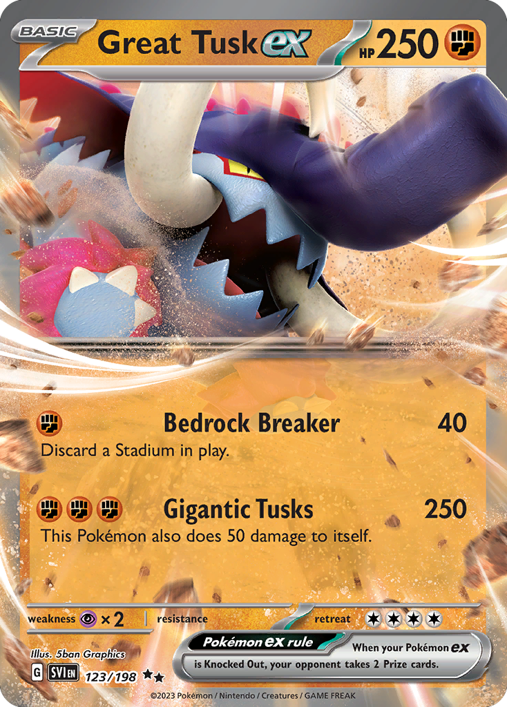 Great Tusk ex Scarlet & Violet 123
