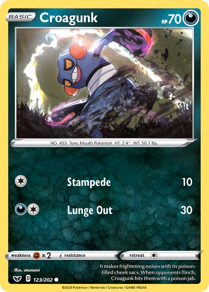 Croagunk Sword & Shield 123
