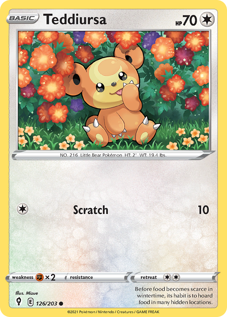 Teddiursa Evolving Skies 126