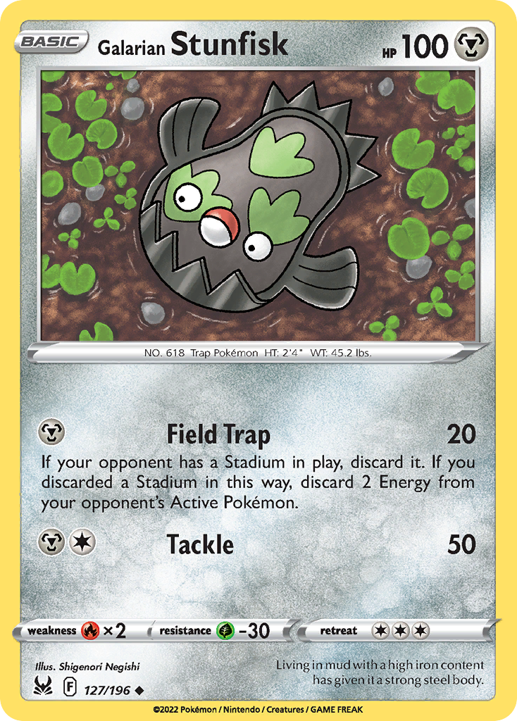 Galarian Stunfisk Lost Origin 127