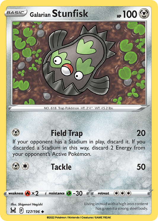 Galarian Stunfisk Lost Origin 127