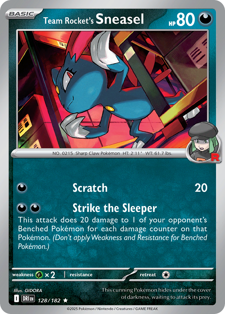 Team Rocket's Sneasel Destined Rivals 128