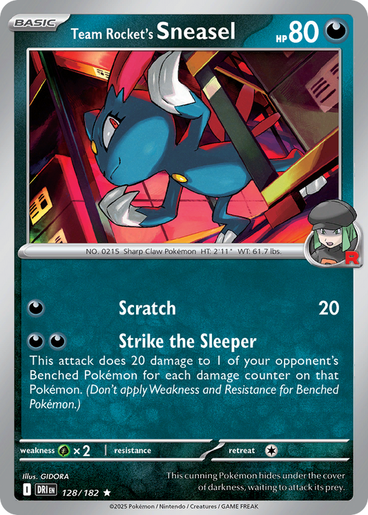 Team Rocket's Sneasel Destined Rivals 128