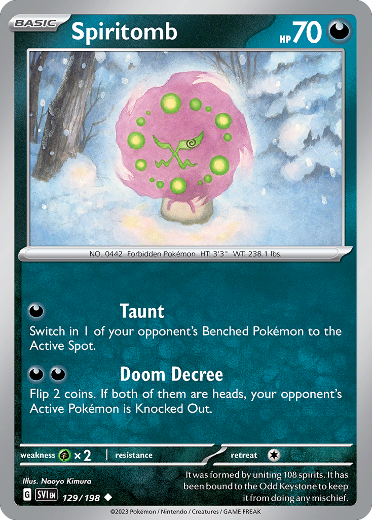 Spiritomb Scarlet & Violet 129