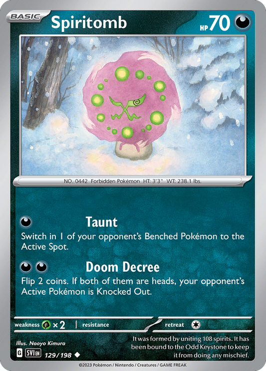 Spiritomb Scarlet & Violet 129