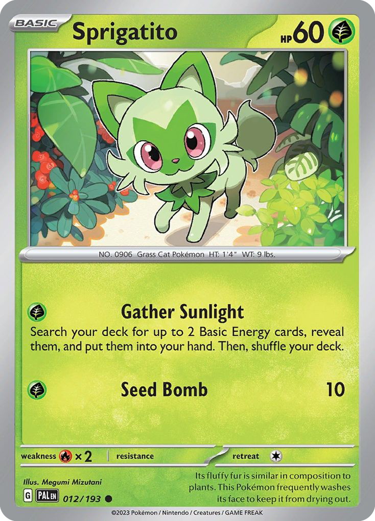 Sprigatito Paldea Evolved 12