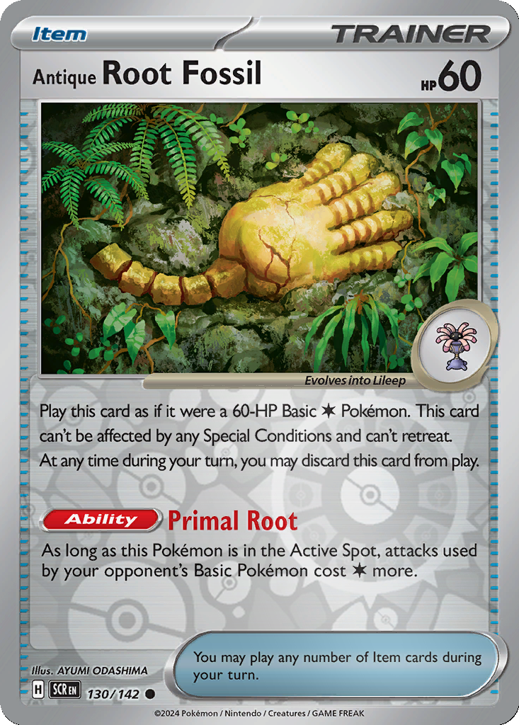 Antique Root Fossil [Reverse Holo] #130