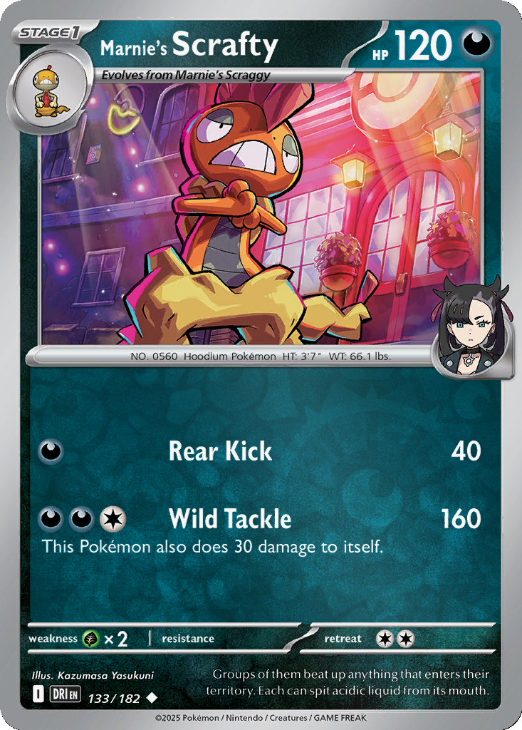 Marnie's Scrafty [Reverse Holo] #133
