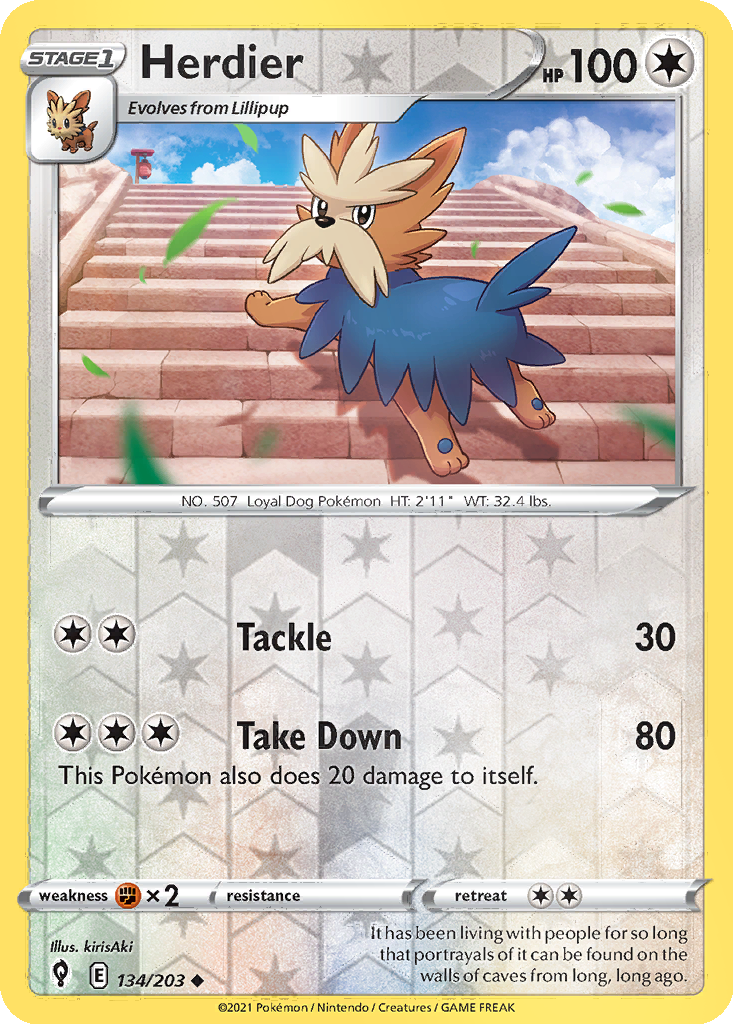 Herdier [Reverse Holo] #134