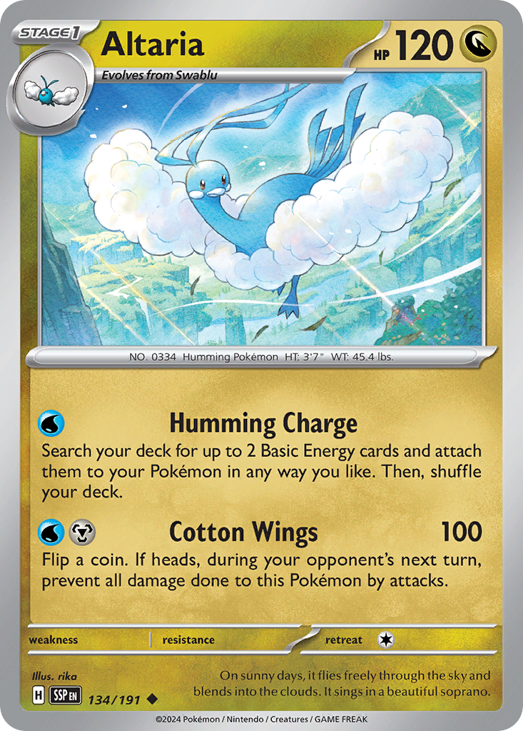 Altaria Surging Sparks 134