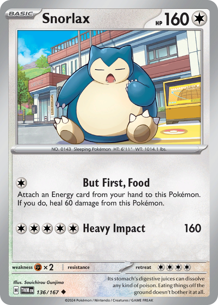 Snorlax Twilight Masquerade 136