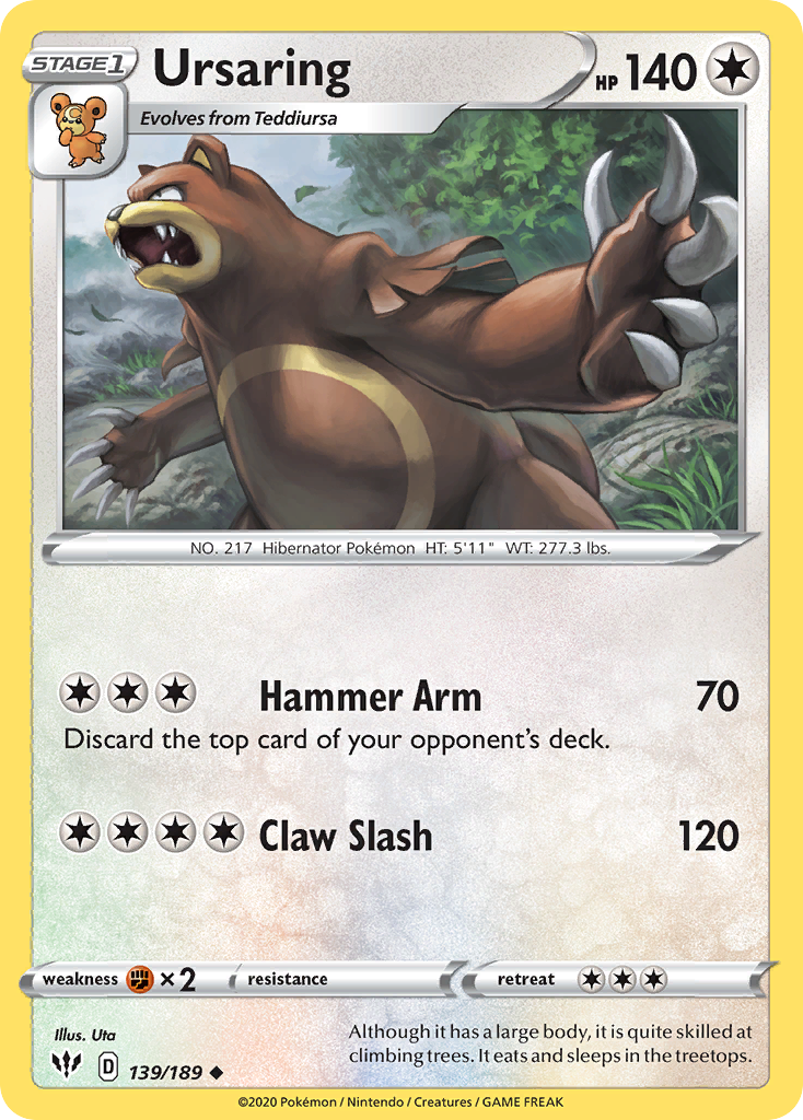 Ursaring Darkness Ablaze 139