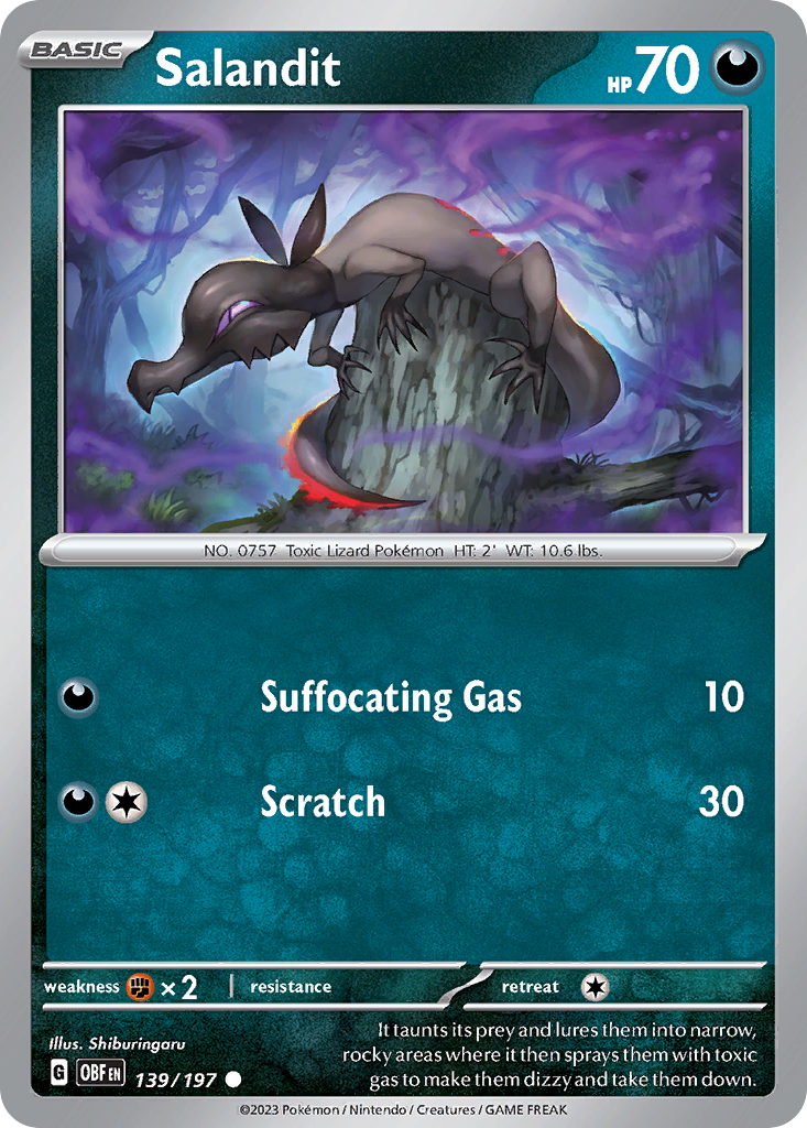 Salandit Obsidian Flames 139