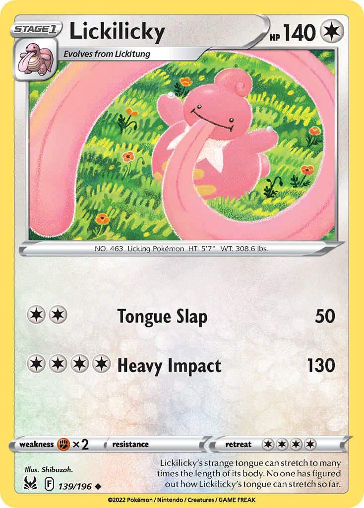 Lickilicky Lost Origin 139