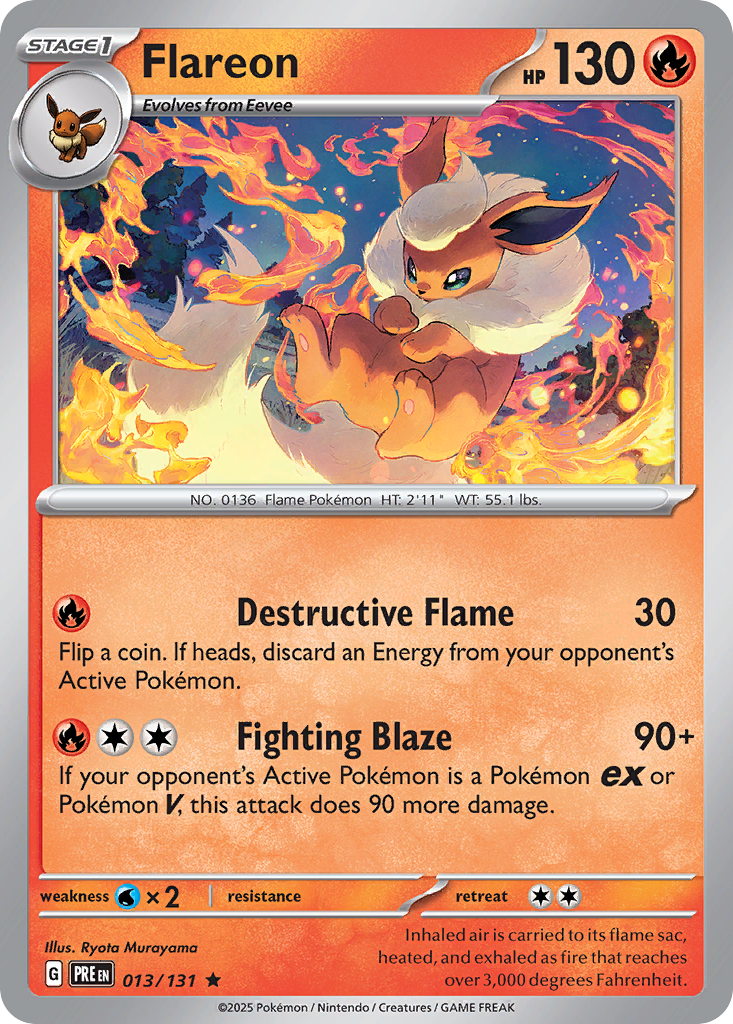 Flareon Prismatic Evolutions 13