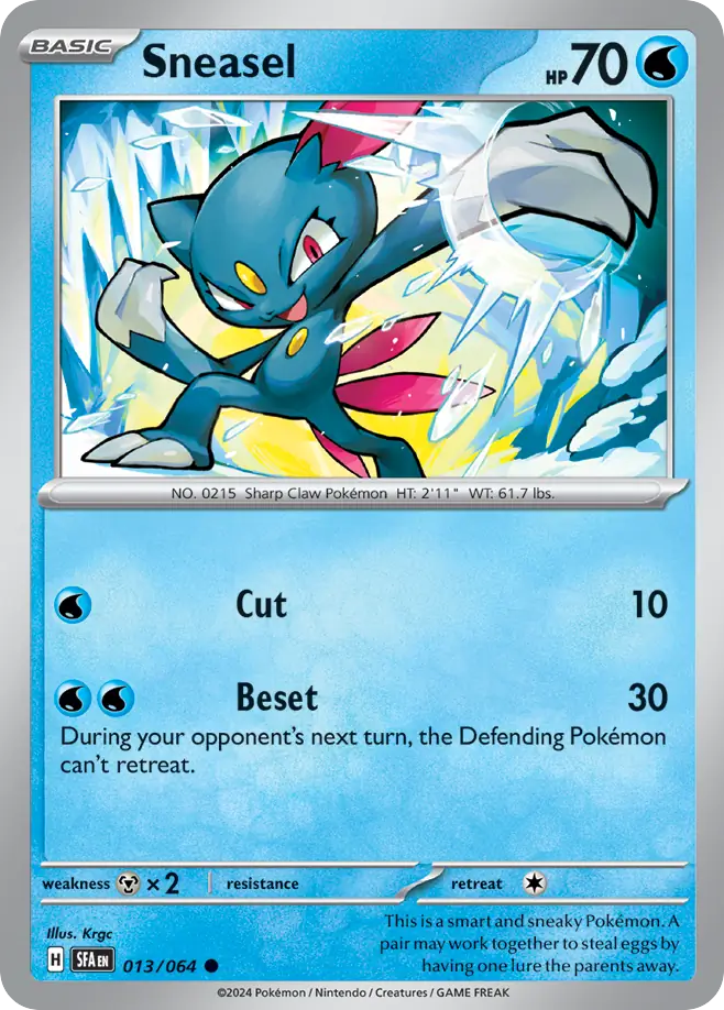 Sneasel Shrouded Fable 13