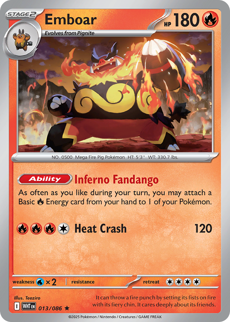 Emboar White Flare 13