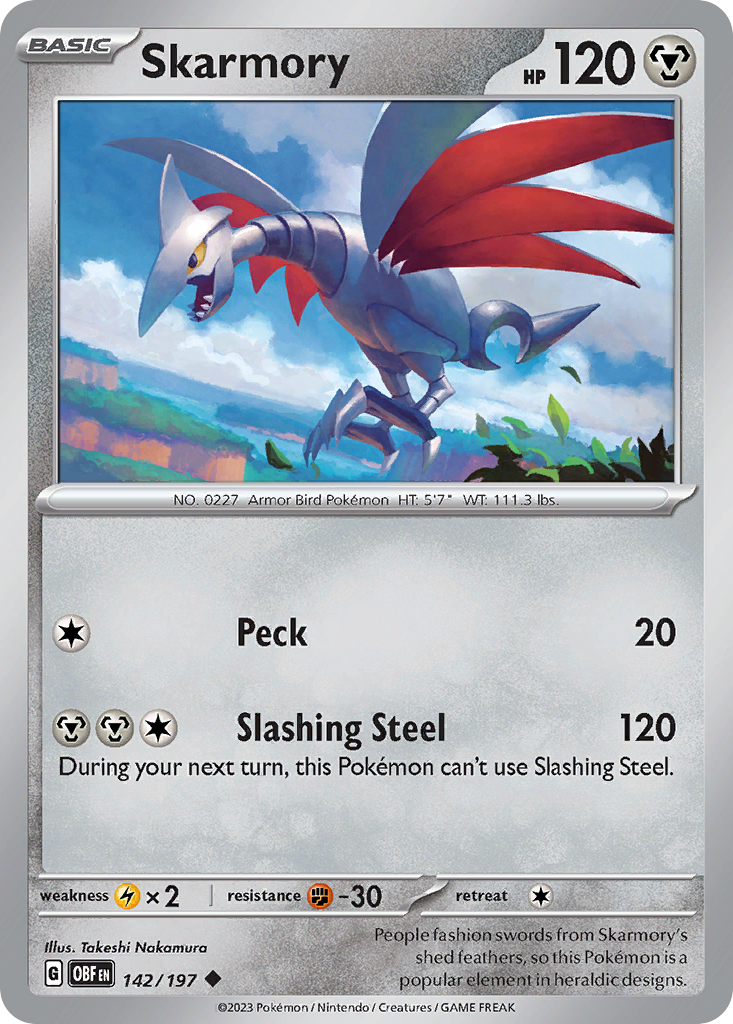 Skarmory Obsidian Flames 142