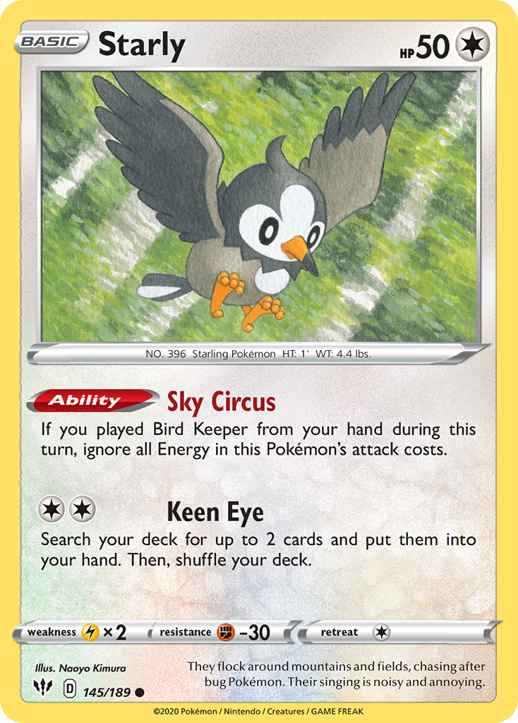 Starly Darkness Ablaze 145