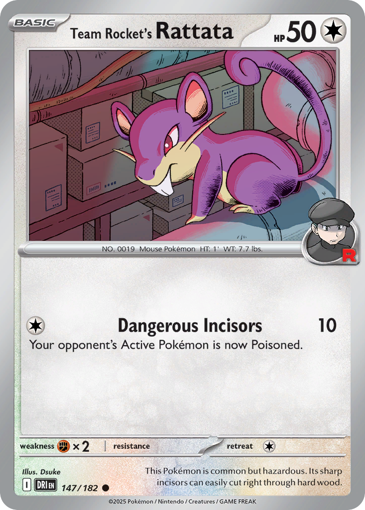 Team Rocket's Rattata Destined Rivals 147
