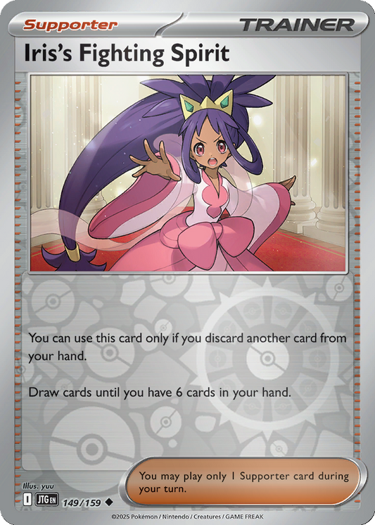 Iris's Fighting Spirit [Reverse Holo] #149