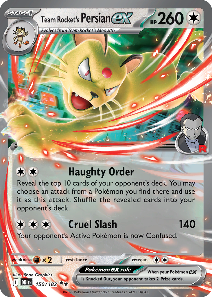 Team Rocket's Persian ex #150