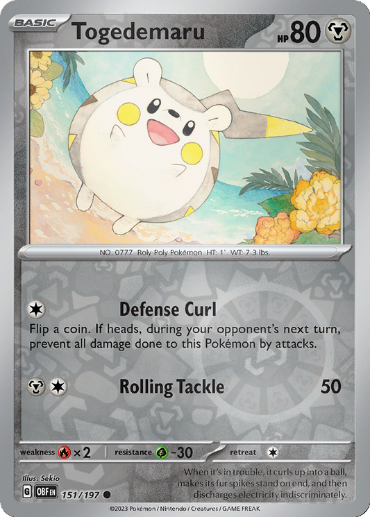 Togedemaru [Reverse Holo] #151