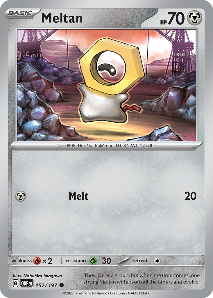 Meltan Obsidian Flames 152