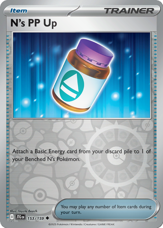 N's PP Up [Reverse Holo] #153