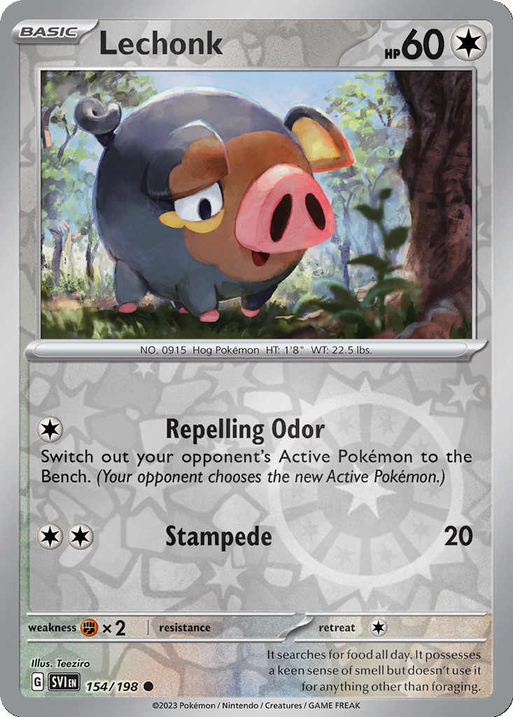 Lechonk [Reverse Holo] #154