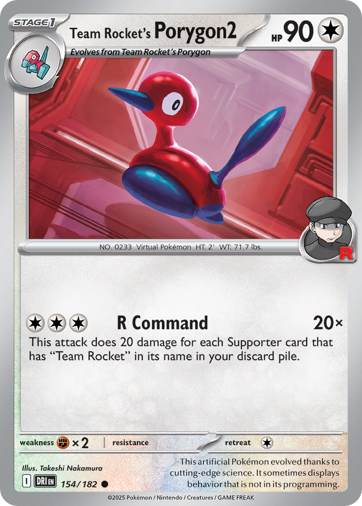 Team Rocket's Porygon2 #154