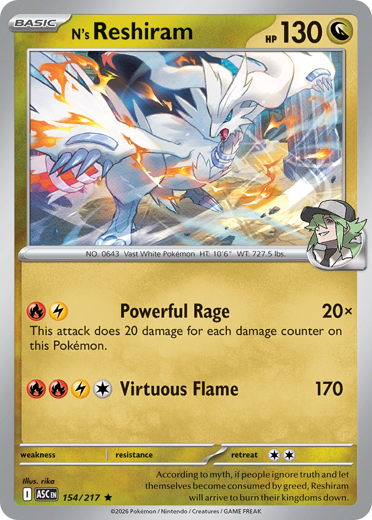 N's Reshiram #154