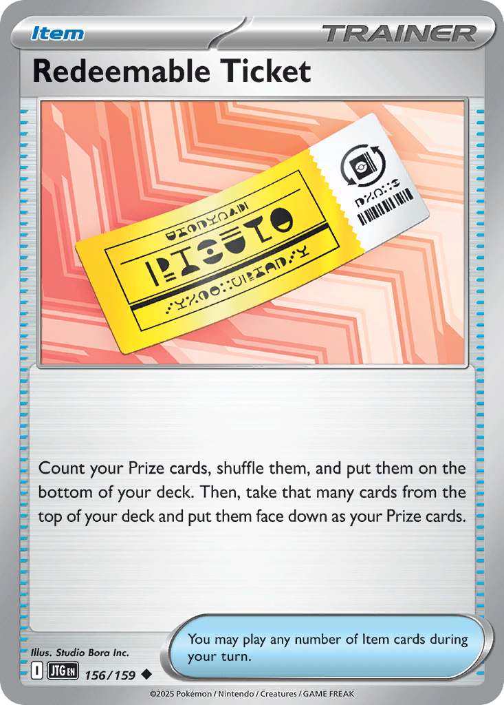Redeemable Ticket #156