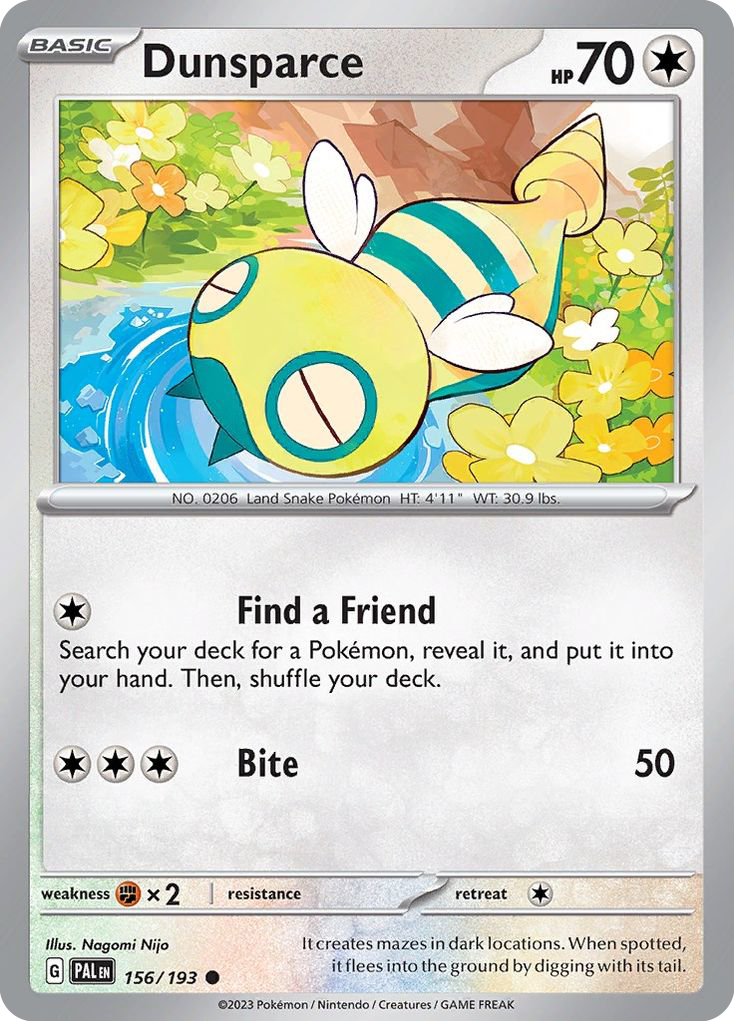 Dunsparce Paldea Evolved 156