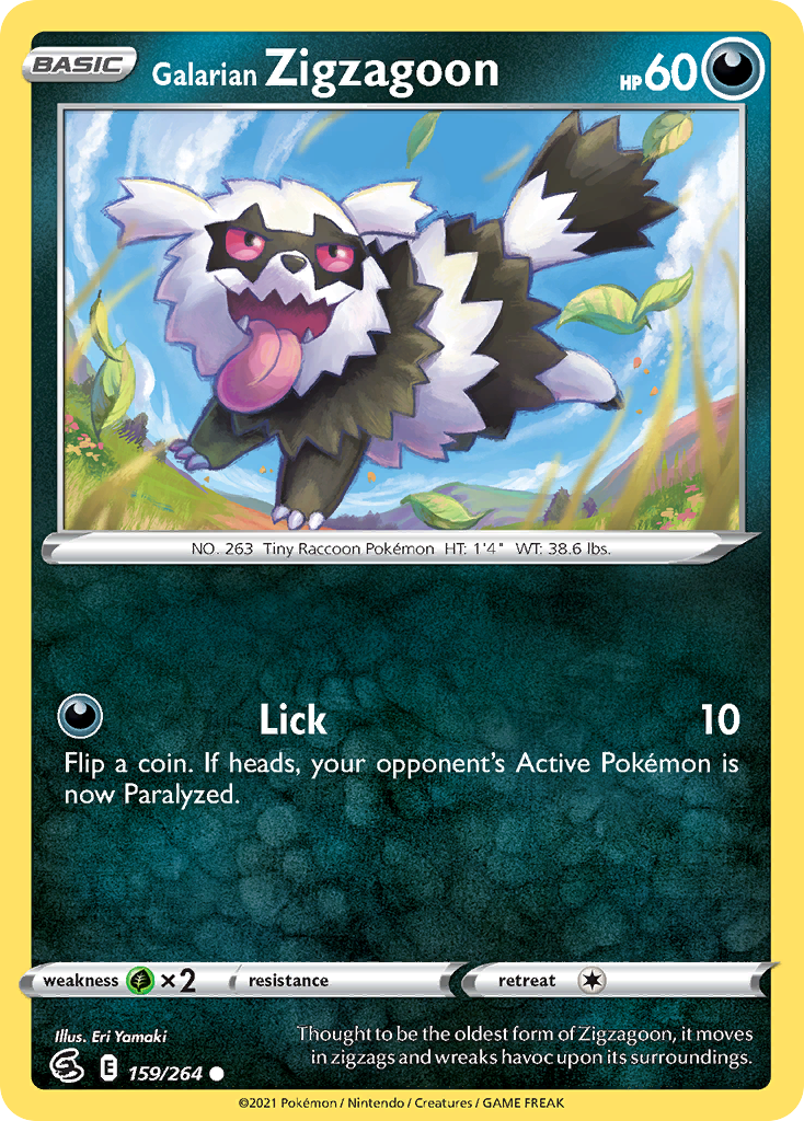Galarian Zigzagoon Fusion Strike 159