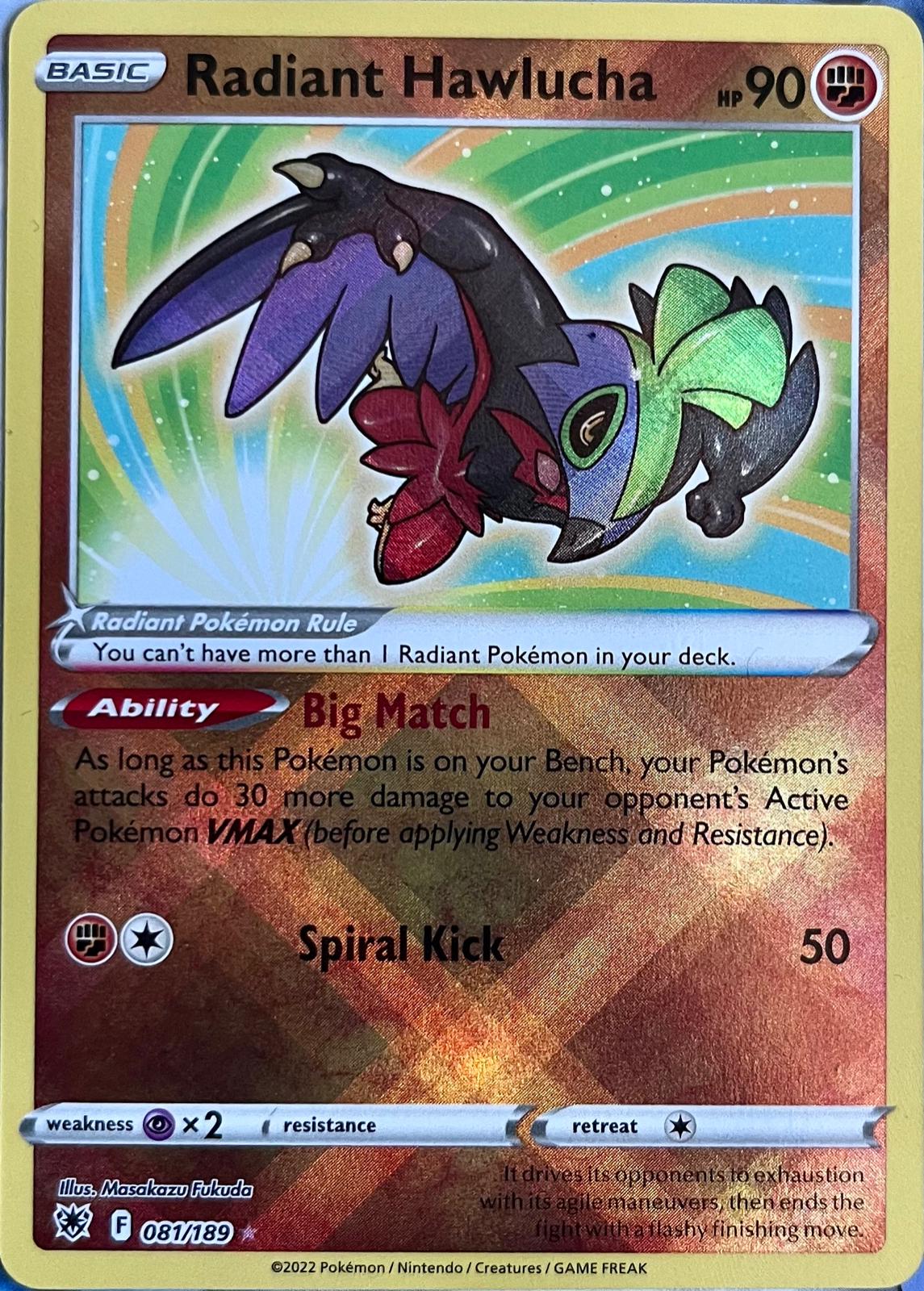 Radiant Hawlucha [Reverse Holo] #81