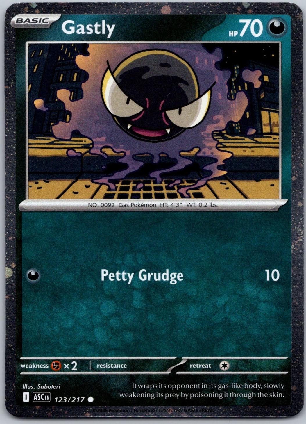 Gastly [Cosmos Holo] #123