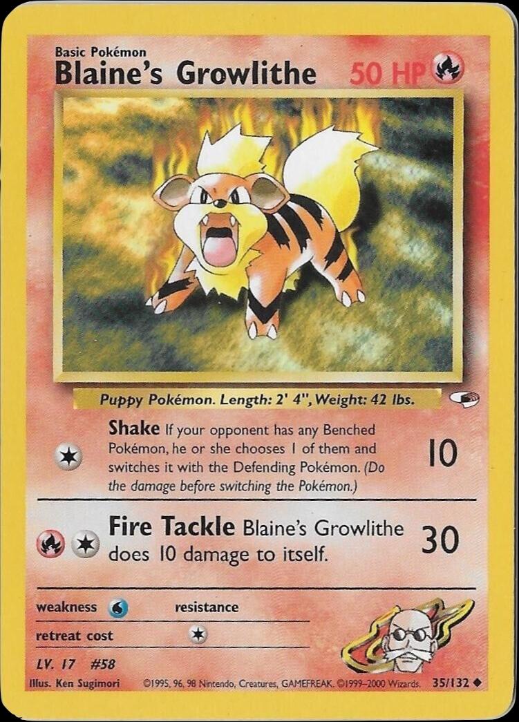 Blaine's Growlithe #35
