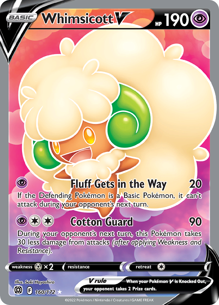 Whimsicott V Brilliant Stars 160