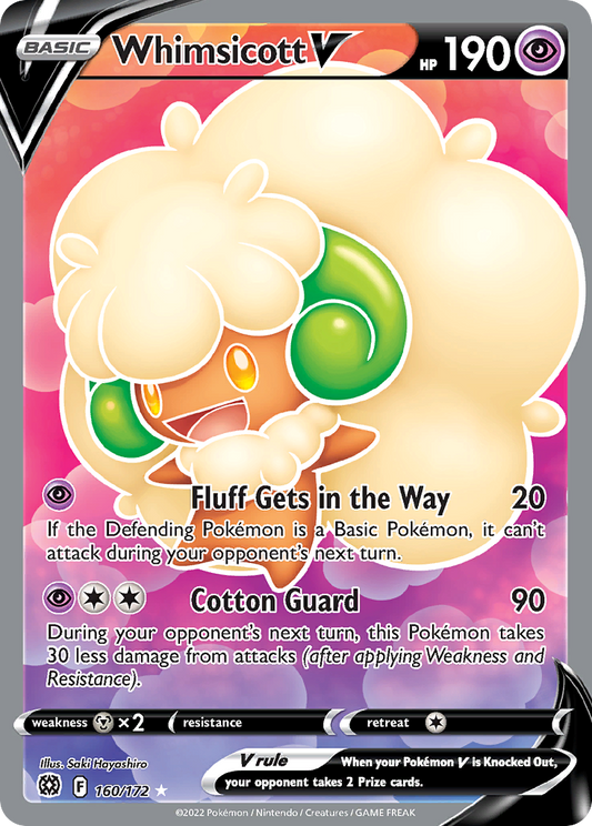 Whimsicott V Brilliant Stars 160