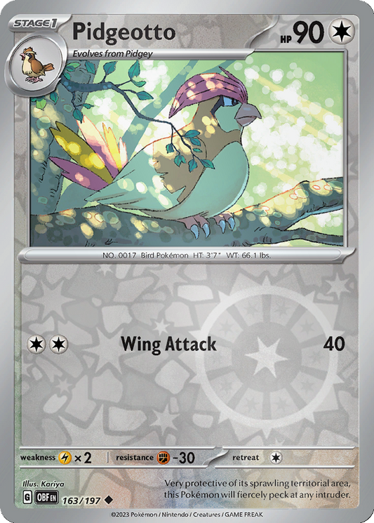 Pidgeotto [Reverse Holo] #163