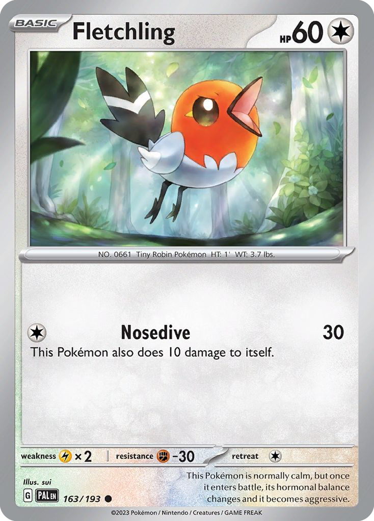 Fletchling Paldea Evolved 163
