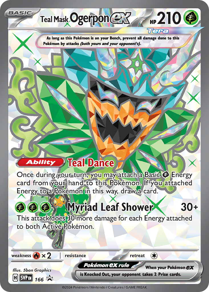 Teal Mask Ogerpon ex Scarlet & Violet Promos 166