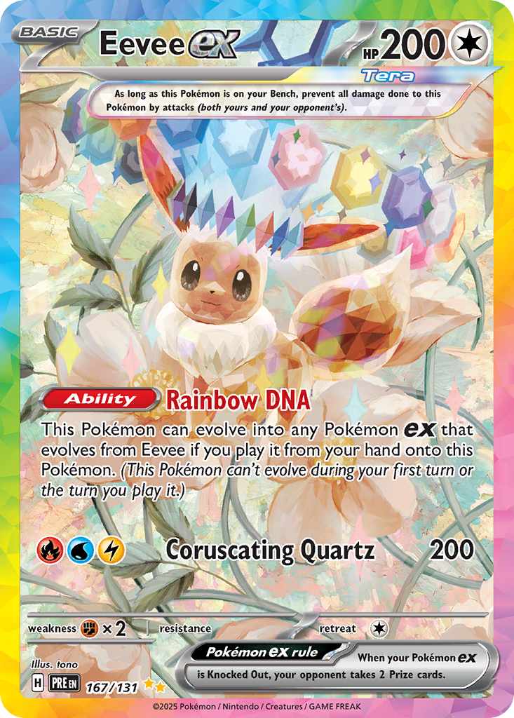 Eevee ex Prismatic Evolutions 167